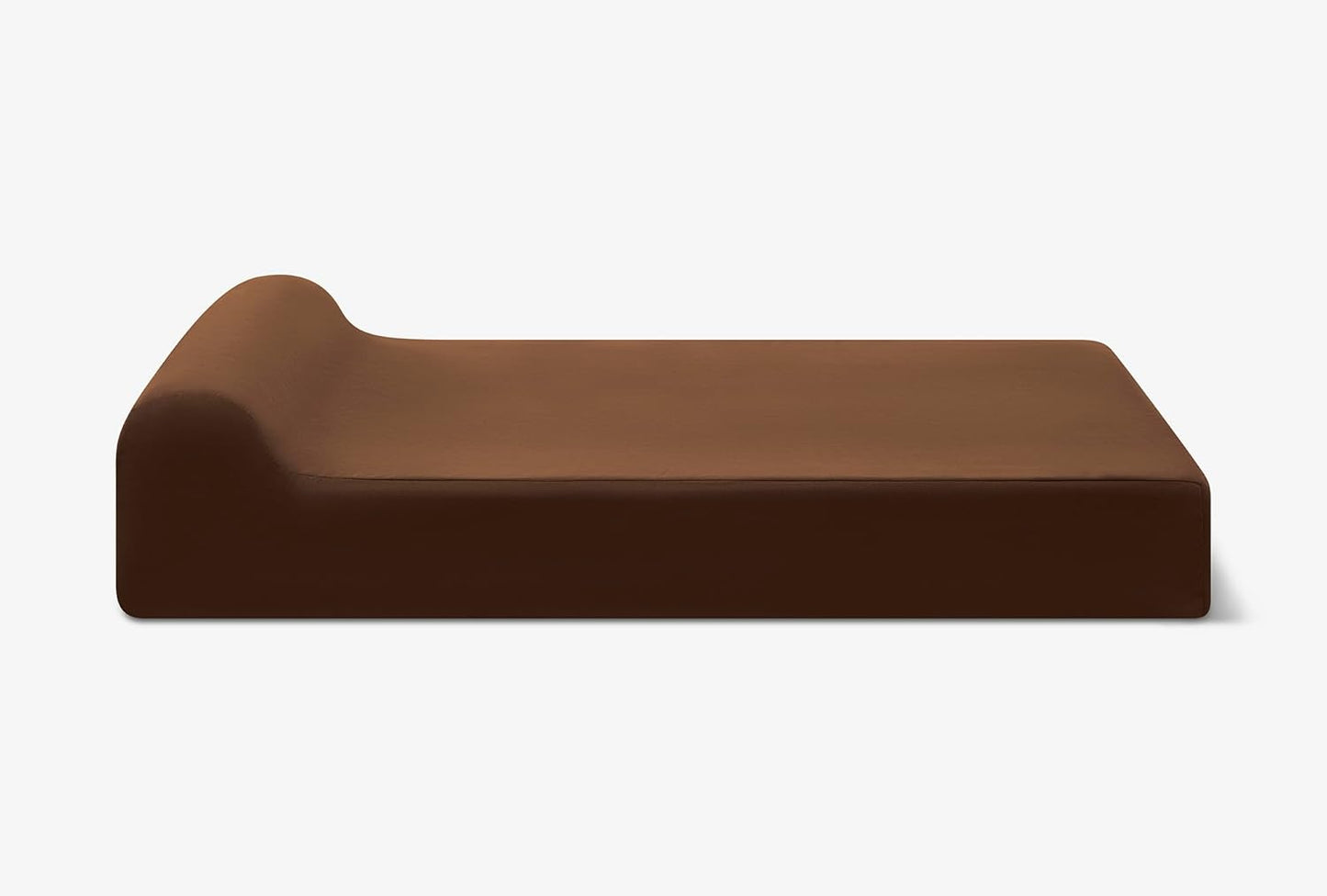 Barker Beds XL Orthopedic Dog Bed - 7" Pillow Top with Headrest - 75-120 Lbs - Memory Foam for Joint Pain & Arthritis - Vet Recommended, Washable Cover - Made in USA - 52"X36"X7" - Chocolate