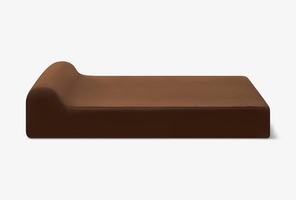 Barker Beds XL Orthopedic Dog Bed - 7" Pillow Top with Headrest - 75-120 Lbs - Memory Foam for Joint Pain & Arthritis - Vet Recommended, Washable Cover - Made in USA - 52"X36"X7" - Chocolate
