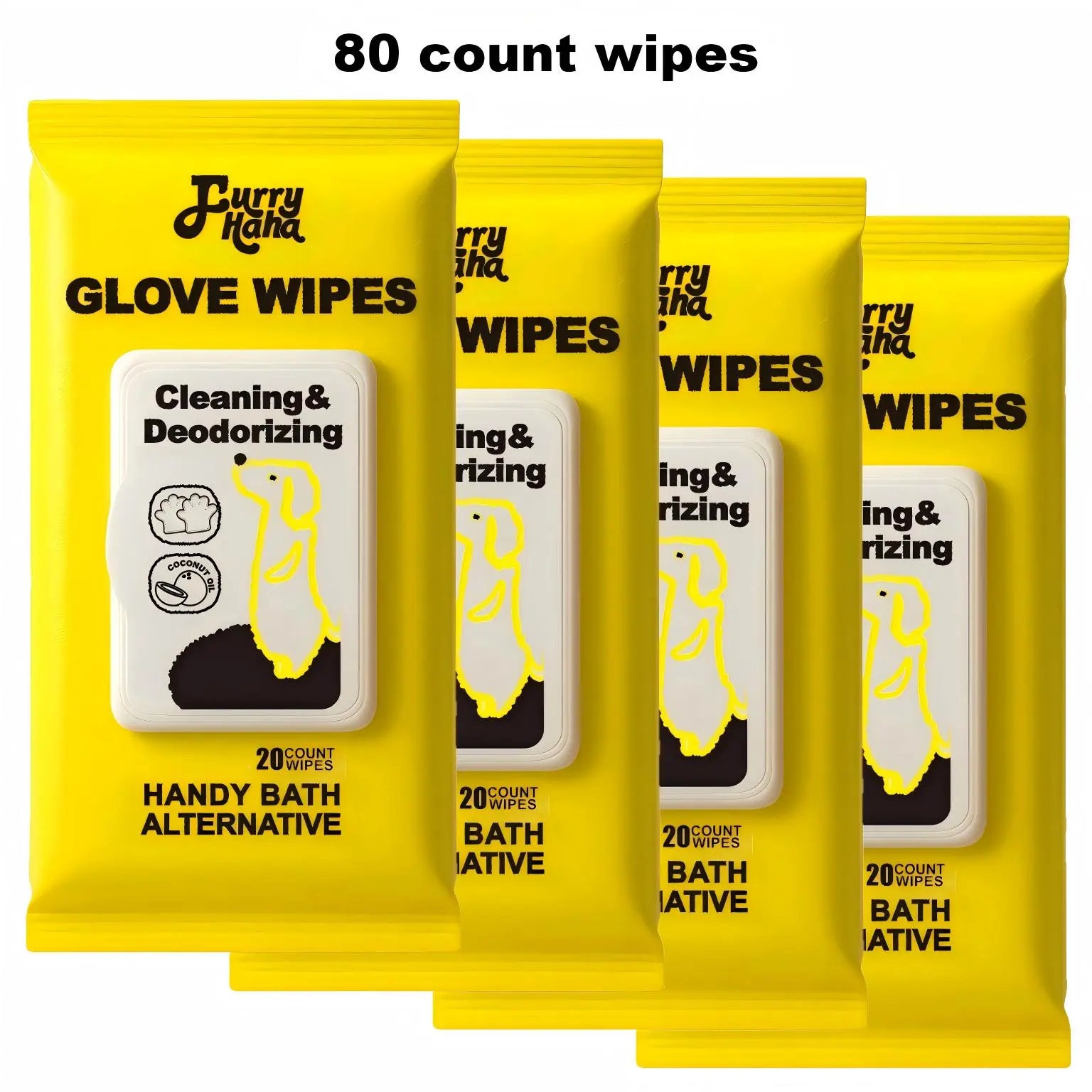 No-Rinse Grooming - PRO Pet Glove Wipes (20Pcs) Hypoallergenic Bathing Deodorizing for Dogs & Cats | Extra Thick & Natural Ingredients for Daily Care Travel | Glove-Fit Design Flexible Controlled Clean | Eco-Friendly Value Pack Kittens