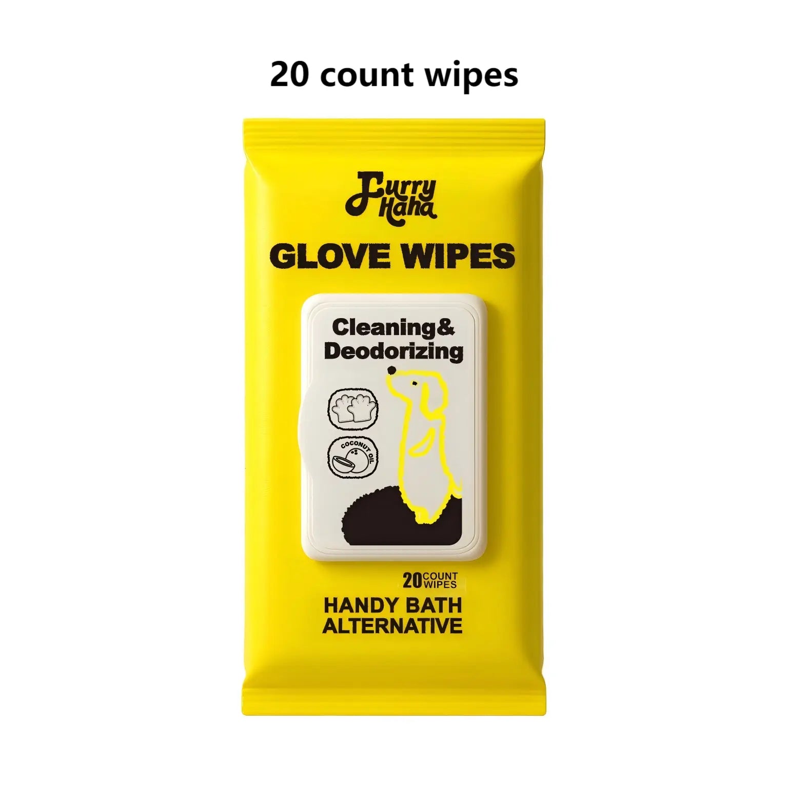 No-Rinse Grooming - PRO Pet Glove Wipes (20Pcs) Hypoallergenic Bathing Deodorizing for Dogs & Cats | Extra Thick & Natural Ingredients for Daily Care Travel | Glove-Fit Design Flexible Controlled Clean | Eco-Friendly Value Pack Kittens